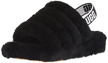 Load image into Gallery viewer, UGG Women's Fluff Yeah Slide Slipper, Black, 7
