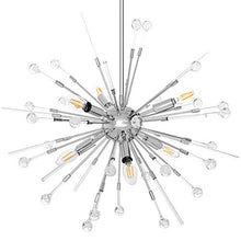 Load image into Gallery viewer, Modern Firework Chandeliers 6-Light Bulbs Sputnik Ceiling Light Fixture,Lucalda Adjustable Rods Globe Fireworks Pendant Lighting Fixture for Living Room, Bedroom,Kitchen,Hallway,Dining Room,Porch
