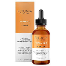 Load image into Gallery viewer, Vitamin C Serum for Face 20% with Hyaluronic Acid and Ferulic Acid, Anti Aging Collagen Booster, Natural Organic Skin Care for Acne Scars, Wrinkles, Fades Dark, Age Spot, Sun Damage
