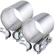 Load image into Gallery viewer, EVIL ENERGY 2.5 Inch Butt Joint Exhaust Band Clamp Bundle with Lap Joint Exhaust Band Clamp
