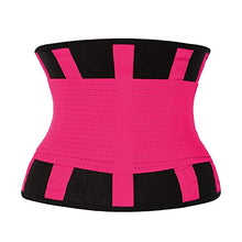 Load image into Gallery viewer, Waist Trainer Belt for Women &amp; Man - Waist Cincher Trimmer Weight Loss Ab Belt - Slimming Body Shaper Belt (Hot Pink, Medium)
