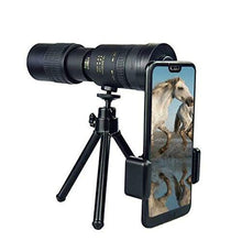 Load image into Gallery viewer, 4K 10-300X40mm Super Telephoto Zoom Monocular Telescope, Waterproof Fogproof Monocular with Smartphone Holder &amp; Tripod -for Bird Watching/Hunting/Camping/Travelling/Hiking (with Tripod and Clip)
