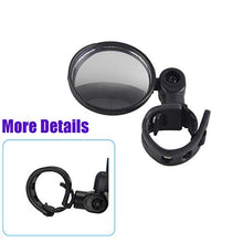 Load image into Gallery viewer, 2PCS Bike Mirrors, Safe Rearview Mirror Bicycle Cycling Rear View Mirrors Adjustable Rotatable Handlebar Mounted Convex Glass Mirror for Mountain Road Bike (Black - 2 Pack)

