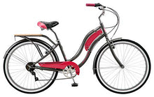 Load image into Gallery viewer, Kulana Lakona Tide Adult Beach Cruiser Bike, 26-Inch Wheels, 7-Speed, Gray/Pink (R7317AZ)
