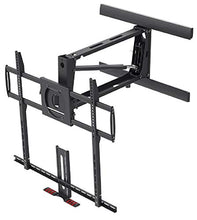 Load image into Gallery viewer, Monoprice Above Fireplace Pull-Down Full-Motion Articulating TV Wall Mount Bracket For TVs 55in to 100in, Max Weight 154lbs, VESA Patterns Up to 800x600, Rotating, Height Adjustable
