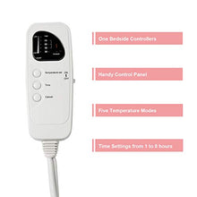 Load image into Gallery viewer, Giantex Smart Electric Heated Mattress Pad, Heating Bed Topper Blankets w/Low-Voltage, Five Modes Temper Control and Timer, Fast Heating, Detachable Connector, Warmer Bed Toppers
