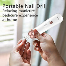 Load image into Gallery viewer, Professional Manicure Pedicure Kit, Electric Nail File Set, Cordless Electric Nail Drill Machine, 5 Speeds Hand Foot Care Tool for Nail Grind Trim Polish
