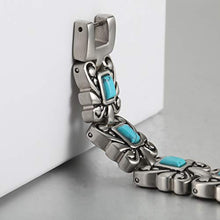 Load image into Gallery viewer, Wollet Jewelry Healthy Antique Style Blue Turquoise Magnetic Therapy Bracelets for Women
