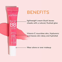 Load image into Gallery viewer, purlisse Blush Glow BB Cheek Color: Cruelty-free &amp; clean, Paraben &amp; Sulfate-free, Cream blush, Long lasting, Vitamin E hydrates | Cool Mauve 0.34oz
