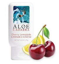 Load image into Gallery viewer, Aloe Cadabra Flavored Personal Lubricant &amp; Organic Moisturizer for Anal, Sex, Oral, Women, Men &amp; Couple, Cherry Lemonade 2.5 Ounce
