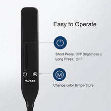 Load image into Gallery viewer, Miroco LED Floor Lamp with 4 Brightness Levels &amp; 4 Colors Temperatures, Adjustable LED Floor Light, Dimmable Adjustable Reading Standing Lamp for Sewing Painting Piano Puzzle Craft Bedroom Office

