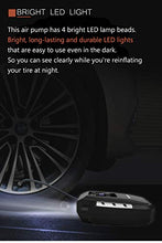 Load image into Gallery viewer, sanyi Portable Air Compressor air Pump DC 12V Portable Tire Inflator for Car Tires, Bicycles and Other Inflatables with 3 Nozzles and Storage Bag (Silver)
