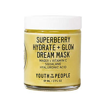 Load image into Gallery viewer, Youth To The People Superberry Hydrate + Glow Dream Mask - Hydrating Vegan Face Mask with Hyaluronic Acid + Antioxidant Vitamin C for Skin Glow - Anti-Aging Overnight Treatment - Clean Beauty (2oz)
