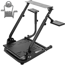 Load image into Gallery viewer, Hottoby Racing Wheel Stand Pro Racing Simulator Frame for Logitech G25 G27 G29 G920 G923 Double Gear Shifter Mount for Logitech Driving Force Shifter Handbrake fit for PC PS4 Xbox Pedals Not Included
