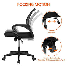 Load image into Gallery viewer, Yaheetech Home Office Desk &amp; Chair Set/Ergonomic Black Mesh Computer Chair and 47" Computer Desk with Storage Bag &amp; Headphone Hook/Adjustable Rolling Swivel Chair/Indusrtal Workstation for Small Space
