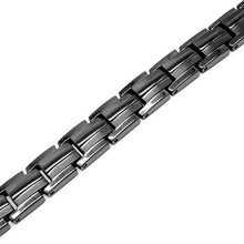 Load image into Gallery viewer, MagnetRX® Women's Ultra Strength Magnetic Therapy Bracelet - Arthritis Pain Relief &amp; Carpal Tunnel Titanium Magnetic Bracelets for Women - Adjustable Length with Sizing Tool (Black)
