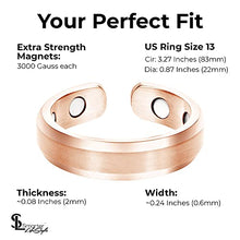 Load image into Gallery viewer, Elegant Titanium Magnetic Therapy Ring Pain Relief for Arthritis and Carpal Tunnel
