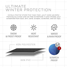 Load image into Gallery viewer, OxGord Windshield Snow Cover - Original Design Best for Ice Removal - All Weather Winter &amp; Summer Auto Sun-Shade - Universal Fit for Truck SUV Van Car Accessories - Front Window
