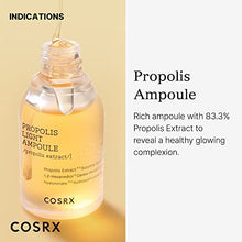 Load image into Gallery viewer, COSRX Propolis Ampoule, Glow Boosting Serum for Face with 73.5% Propolis Extract, 1.01 fl.oz / 30ml, Hydrating Essence for Sentsitive Skin, Fine Lines, Uneven Skintone, Not Tested on Animals, No Parabens, No Sulfates, No Phthalates, Korean Skincare
