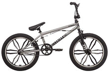 Load image into Gallery viewer, Mongoose Legion Mag Freestyle Sidewalk BMX Bike for Kids, Children and Beginner-Level to Advanced Riders, 20-inch Wheels, Hi-Ten Steel Frame, Micro Drive 25x9T BMX Gearing, Silver
