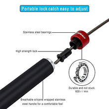 Load image into Gallery viewer, COERKALY Jump Rope for Fitness, Tangle-Free with Ball Bearing Jump Rope Workout, Adjustable Speed Skipping Rope with 2 Cables for Women Men, Steel&amp;Silicone Handle Jumping Rope(Red)
