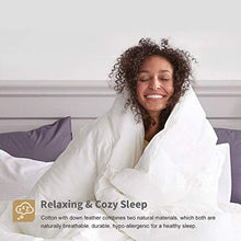 Load image into Gallery viewer, Premium Goose Feather Down Comforter Duvet Insert - 100% Skin-Friendly Cotton, Medium Weight Quilted for All Season Bedding (King, Ivory White)
