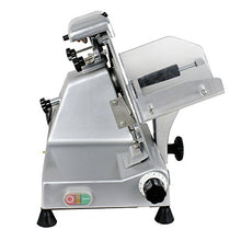 Load image into Gallery viewer, ZENY Semi-Auto Meat Slicer Stainless Steel 10" Blade Electric Deli Food Veggies Cutter for Commercial &amp; Home Use Thickness Adjustable 240W 530 RPM
