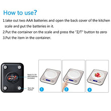 Load image into Gallery viewer, Qisebin Food Kitchen Scale, Black
