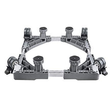 Load image into Gallery viewer, Universal Adjustable Washing Machine Stand Base, Multi-Functional Dolly Roller Base Stand with 4 lifting feet and 4 wheels, Telescopic Adjustable Base for Dryer Washing Machine and Mini Refrigerator
