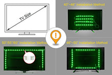 Load image into Gallery viewer, Led Strip Lights 6.56ft for 40-60in TV, PANGTON VILLA USB LED TV Backlight Kit with Remote - 16 Color 5050 LEDs Bias Lighting for HDTV
