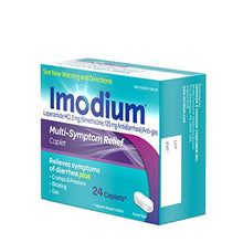 Load image into Gallery viewer, Imodium Multi-Symptom Relief Anti-Diarrheal Caplets, Loperamide Hydrochloride, Simethicone, 24 ct
