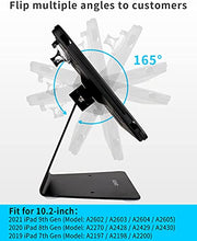 Load image into Gallery viewer, CarrieCathy Desktop Anti-Theft Security Kiosk POS Stand Holder Enclosure for 10.2" 2021 iPad 9th Gen 2020 iPad 8th Gen 2019 iPad 7th Gen, Flip &amp; 360° Swivel Design
