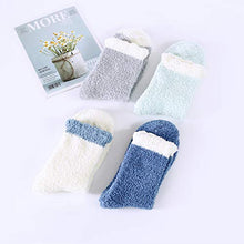 Load image into Gallery viewer, Zando Fuzzy Socks for Women Cozy Slipper Socks Winter Home Socks Girls Warm Sleeping Socks Cute Socks Christmas Fuzzy Socks Winter Socks for Teens 5 Pairs Mixed Solid One Size
