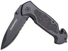 Load image into Gallery viewer, Humvee HMV-KC-ER1 Black Emergency Rescue Knife &amp; Light Combo
