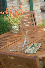 Load image into Gallery viewer, Outdoor Interiors Round Folding Table, 48-Inch, Brown
