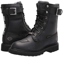 Load image into Gallery viewer, HARLEY-DAVIDSON FOOTWEAR Men's Brosner 8" lace Motorcycle Boot, Black, 8
