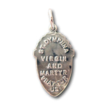 Load image into Gallery viewer, Sterling Silver St Dymphna Medal - Patron of Mental Health &amp; Against Anxiety - Antique Replica
