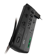 Load image into Gallery viewer, APC Surge Protector with USB Ports, P11U2, 2880 Joule, 6' Cord, Flat Plug, 11 Outlet Power Strip
