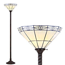 Load image into Gallery viewer, JONATHAN Y JYL8005A Moore Style 68.57" Torchiere LED Floor Lamp, Tiffany, Traditional for Bedroom, Living Room, Bronze
