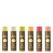 Load image into Gallery viewer, Sun Bum Sunscreen Lip Balm SPF 30 | Vegan &amp; Cruelty Free Broad Spectrum UVA/UVB Lip Care with Aloe &amp; Vitamin E for Moisturized Lips | Banana, Coconut, Key Lime, Mango, Pomegranate, Watermelon | 15 oz
