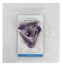 Load image into Gallery viewer, KALIFANO Cathedral Amethyst Point Bundle with Healing &amp; Calming Effects - High Energy Reiki Bulk Gemstones Elestial Used for Stability and Peace (Information Card Included)
