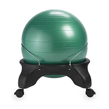 Load image into Gallery viewer, Gaiam Classic Backless Balance Ball Chair – Exercise Stability Yoga Ball Premium Ergonomic Chair for Home and Office Desk with Air Pump, Exercise Guide and Satisfaction Guarantee, Green
