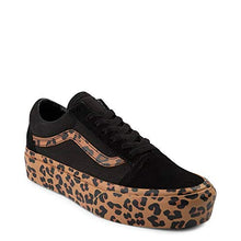Load image into Gallery viewer, Vans Unisex Authentic Skate Shoe Sneaker (9 Women/7.5 Men, Black/Leopard 7434)
