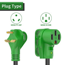 Load image into Gallery viewer, RVGUARD Bundle RV Adapter 12 Inch, 5-15P to 14-50R and TT-30P to 14-50R RV Dogbone with LED Power Indicator and Disconnect Handle
