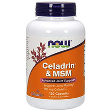 Load image into Gallery viewer, NOW Supplements, Celadrin &amp; MSM 500 mg, 120 Capsules
