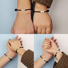 Load image into Gallery viewer, Thunaraz Matching Necklace Bracelets for Couples Sun and Moon Magnetic Projection Necklace Couples Bracelets Relationship Best Friend Bracelets Couples Jewelry
