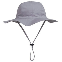 Load image into Gallery viewer, Baby Summer Visor Hat Sun Protection Cap Kid Beach Cap Bucket Hat Sunscreen Gray
