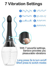 Load image into Gallery viewer, Automatic Electric Enema Bulb with 7 V-Modes &amp; 3 Speeds, 15.3oz SENSIVO Anti Back-Flow Anal Douche, Medical Silicone Enema Kit for Men Women Comfortable Colon Vagina Cleansing, BPA &amp; Phthalates Free
