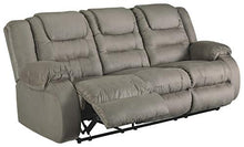 Load image into Gallery viewer, Signature Design by Ashley McCade Contemporary Manual Pull Tab Dual-Sided Reclining Sofa, Gray
