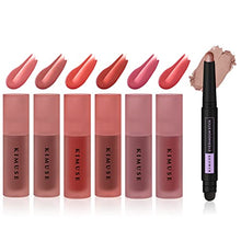 Load image into Gallery viewer, KIMUSE Water Gel Lip Tint 6 Colors Set &amp; Waterproof Eyeshadow Stick
